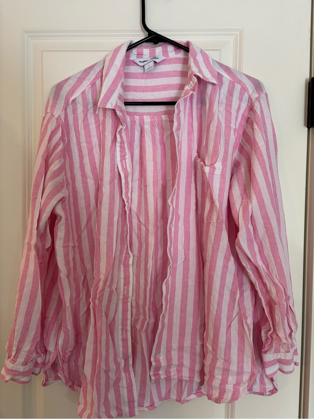 Pink & White Striped shorts set